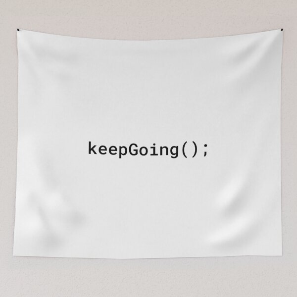 Item preview, JavaScript - Keep Going (Inverted) designed and sold by developer-gifts.