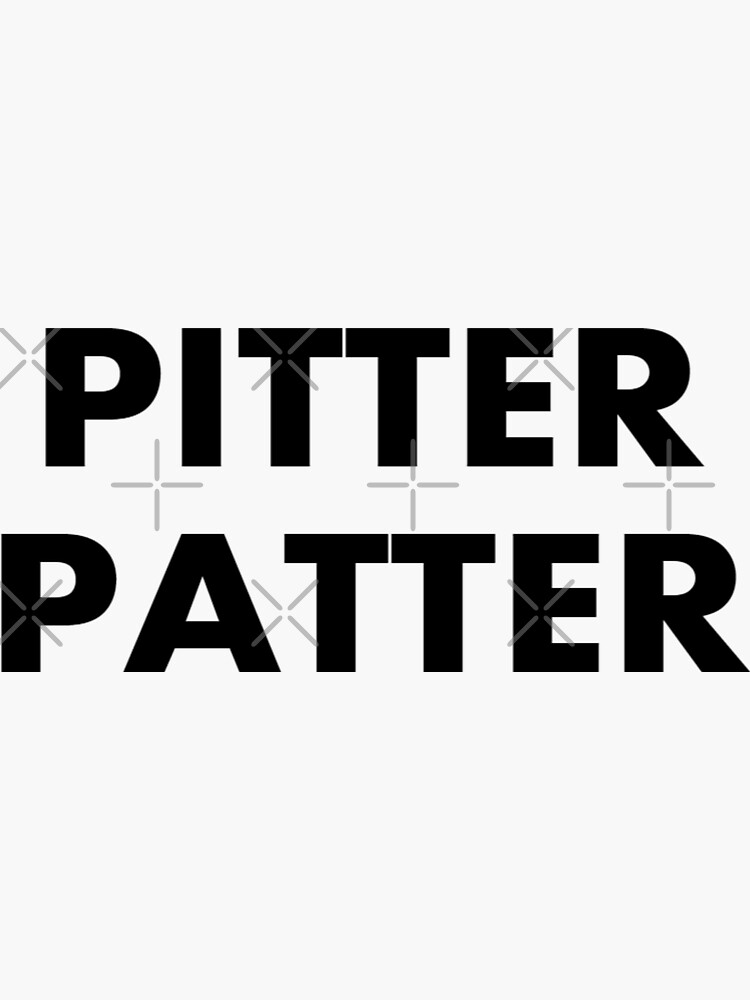 "Pitter Patter" Sticker by symbolized Redbubble