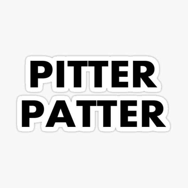 "Pitter Patter" Sticker by symbolized Redbubble