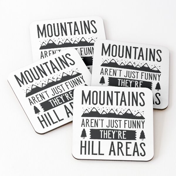 Item preview, Mountains Aren’t Just Funny designed and sold by LuckyFoxDesigns.