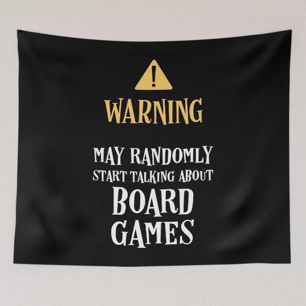 Item preview, Warning May Randomly Talk About Board Games designed and sold by pixeptional.