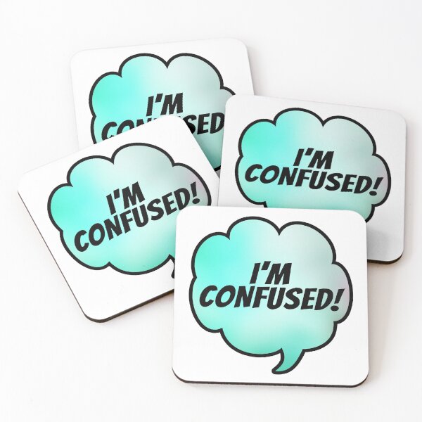 Item preview, I'm Confused Speech Bubble (Blue Green) designed and sold by SassyClassyMe.
