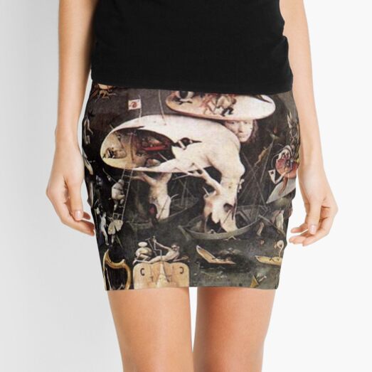 Hieronymus Bosch. The Garden Of Earthly Delights. (detail). Mini Skirt