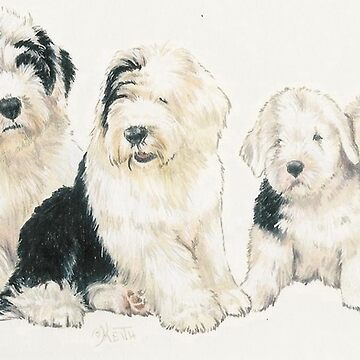 Artwork thumbnail, Old English Sheepdog Puppies by BarbBarcikKeith