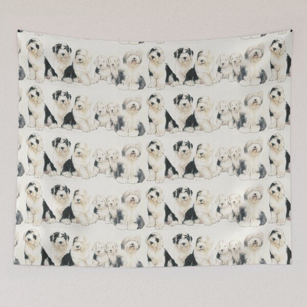 Item preview, Old English Sheepdog Puppies designed and sold by BarbBarcikKeith.