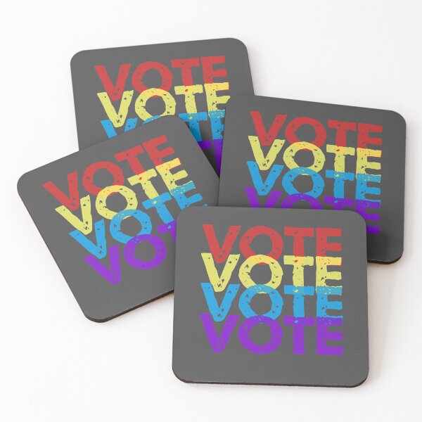 Item preview, VOTE rainbow design designed and sold by fivevotesdown.