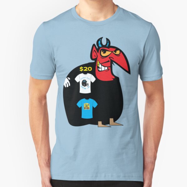 usa boston devil tshirt by rogers bros Slim Fit T-Shirt