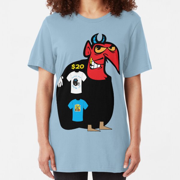 usa boston devil tshirt by rogers bros Slim Fit T-Shirt