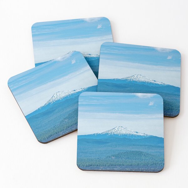 Item preview, Above Tree Line // Beautiful Long Range Landscape Photograph of the Dense Forest and Snow Cap Mountain Peak designed and sold by catbyrdcolorado.