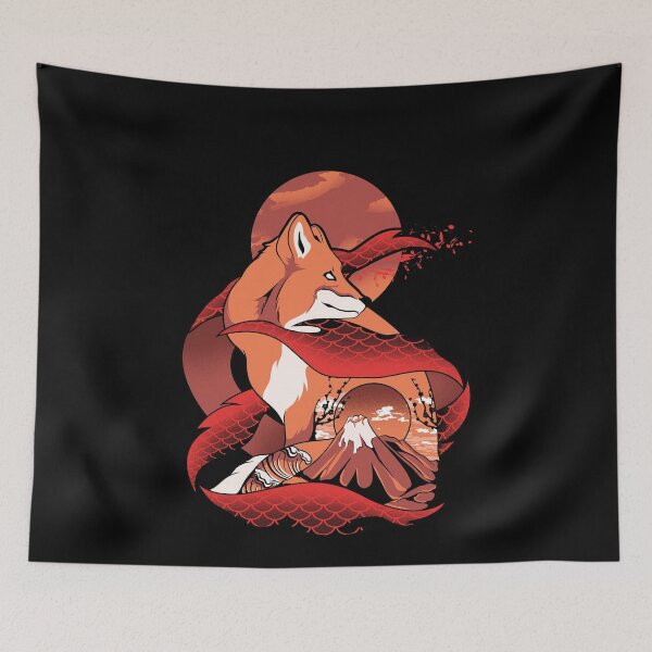 Item preview, Japanese Fox Art designed and sold by designeclipse.