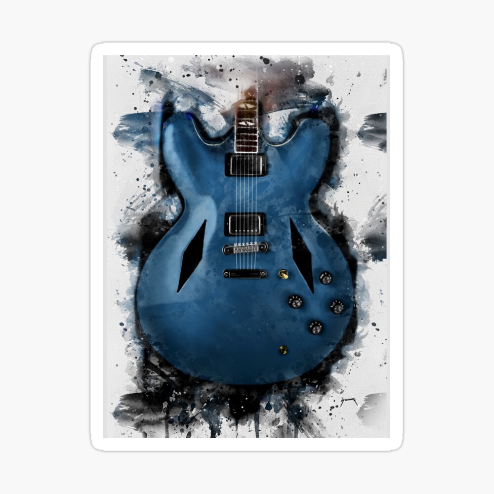 Blues Guitar Flash Digital Art by Bigalbaloo Stock - Pixels