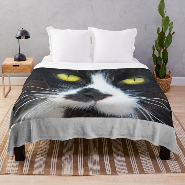 Item preview, #185 Black and White Pet Cat designed and sold by phutball.