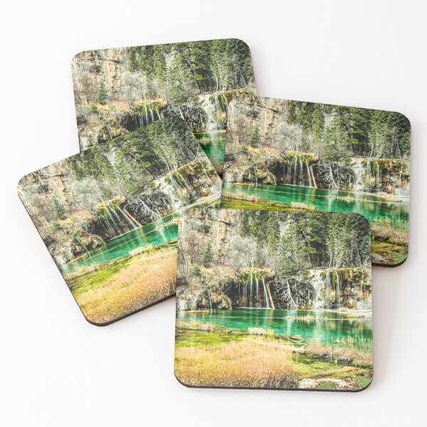 Item preview, Natures Eternal Beauty // Long Exposure Waterfall and Teal Water Pond in the High Forest designed and sold by catbyrdcolorado.