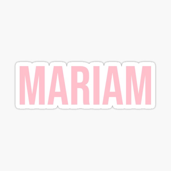 mariam-stickers-redbubble