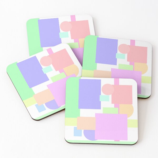 Item preview, Abstract pastel shapes designed and sold by chubbyberry.