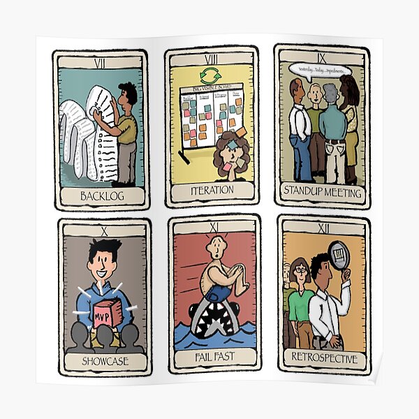 Office Tarot - Series 2 Agile Poster