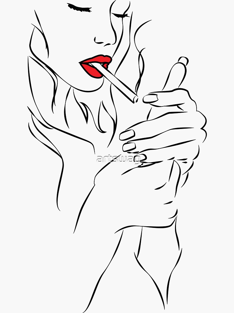 Hippie girl smoking a joint, blond hair, Bell Bottoms, and a big booty  tattoo idea | TattoosAI
