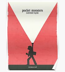 Minimalist Video Games: Pokemon Red Version Poster