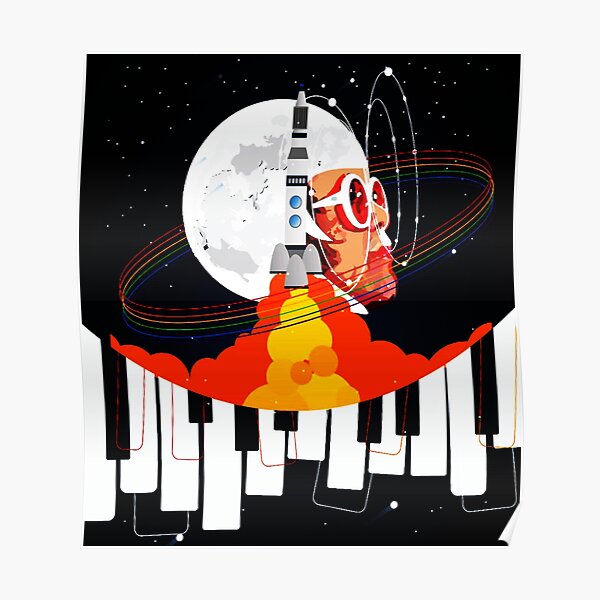 BEST SELLER MUSICIAN PIANO MAN REGINALD KENNETH ELTON DWIGHT JOHN Poster