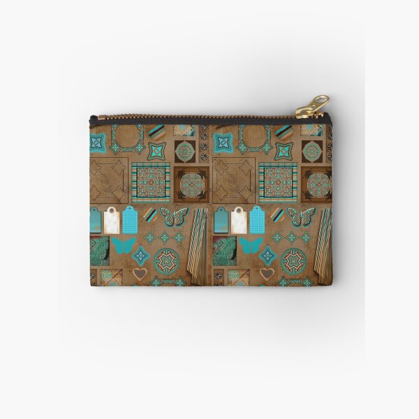 Item preview, Paper Bird Collection, Turquoise and Brown Tags designed and sold by Sharon Schwalbe.