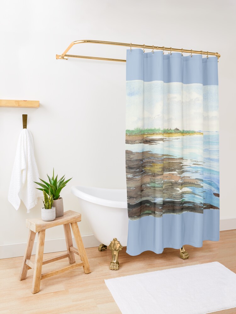 Alternate view of On the Sands Shower Curtain