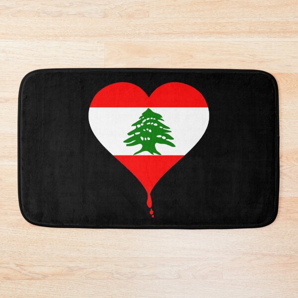 Item preview, Lebanon Flag Lebanese Revolution Protest March Bloody Heart Gift designed and sold by theshirtinator.