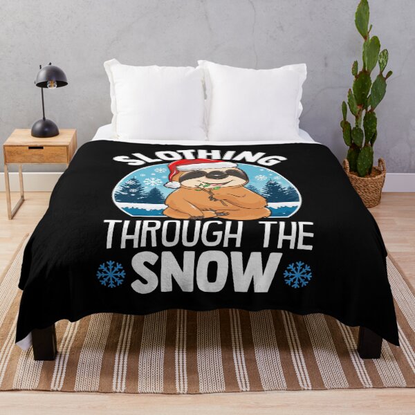 Item preview, Cute & Funny Slothing Through The Snow Christmas designed and sold by perfectpresents.