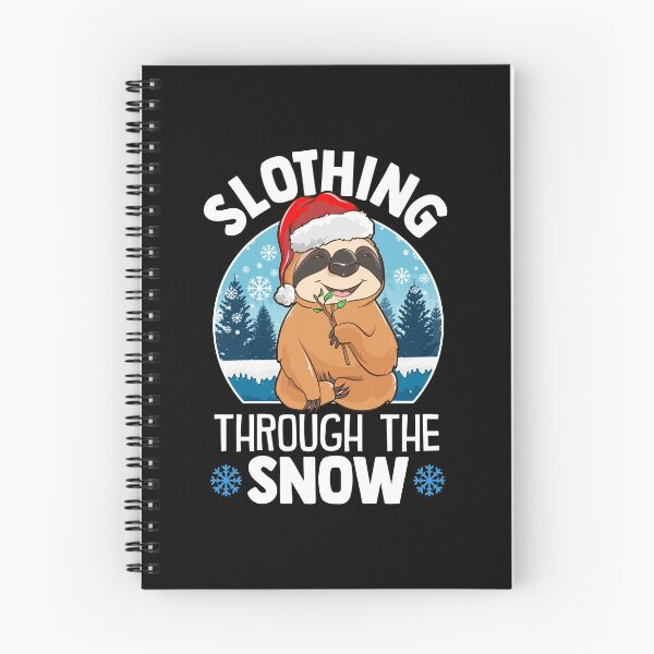 Item preview, Cute & Funny Slothing Through The Snow Christmas designed and sold by perfectpresents.