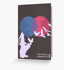 Minimalist Video Games: Final Fantasy IX Greeting Card
