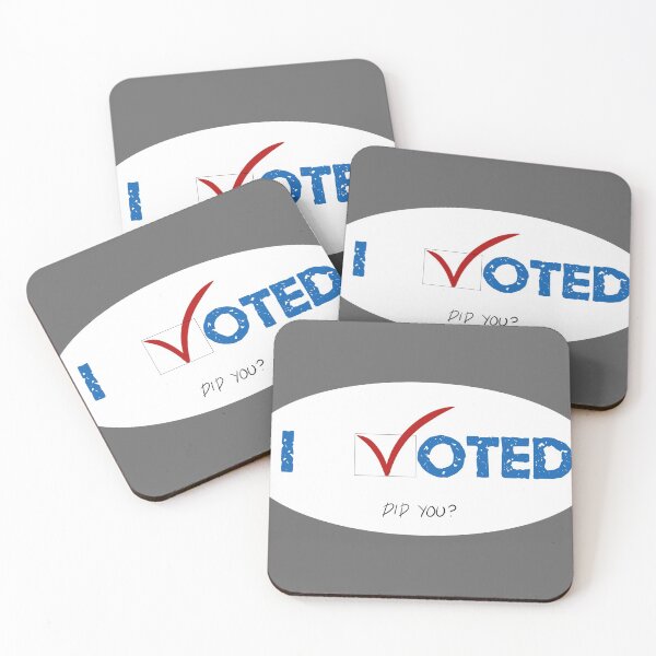 Item preview, I voted, did you? Oval design designed and sold by fivevotesdown.