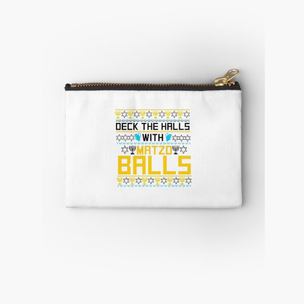 Item preview, Deck The Halls with Matzo Balls ugly hanukkah sweater design designed and sold by hadleydesigns.