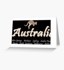 Australia - Kangaroo Greeting Card
