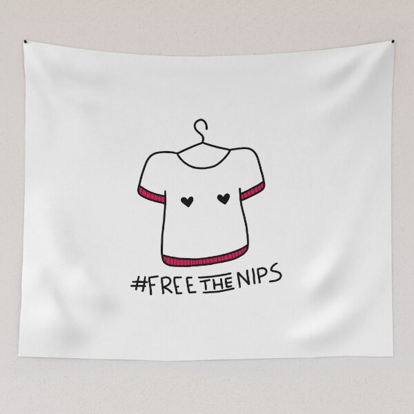 Item preview, FREE THE NIPS designed and sold by Spitfire July Doodles.