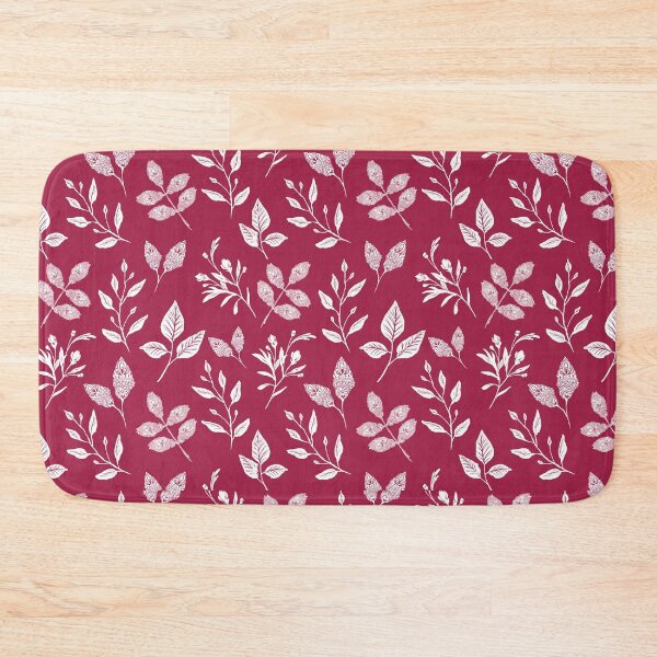 Item preview, Ornate Raspberry Red Leaf Pattern designed and sold by Amanda-Lakey.