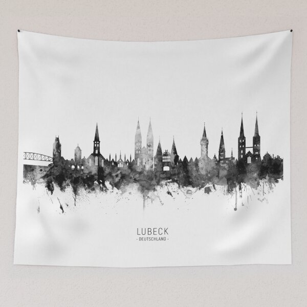 Item preview, Lubeck Germany Skyline designed and sold by ArtPrints.