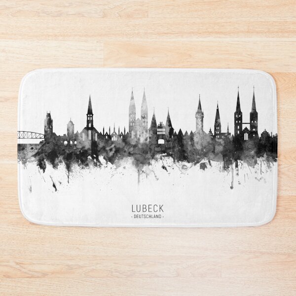 Item preview, Lubeck Germany Skyline designed and sold by ArtPrints.