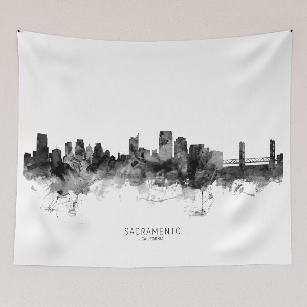 Item preview, Sacramento California Skyline designed and sold by ArtPrints.