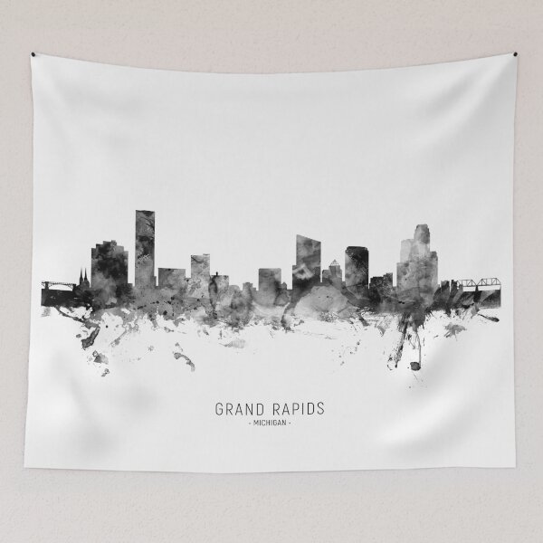 Item preview, Grand Rapids Michigan Skyline designed and sold by ArtPrints.