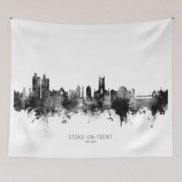 Item preview, Stoke-on-Trent England Skyline designed and sold by ArtPrints.
