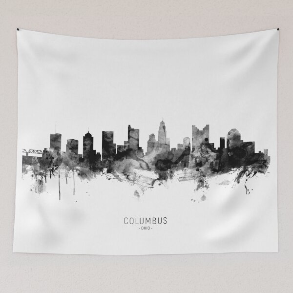 Artikelvorschau, Columbus Ohio Skyline entworfen und verkauft von ArtPrints.