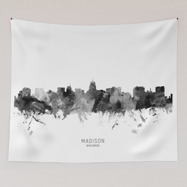 Artikelvorschau, Madison Wisconsin Skyline entworfen und verkauft von ArtPrints.