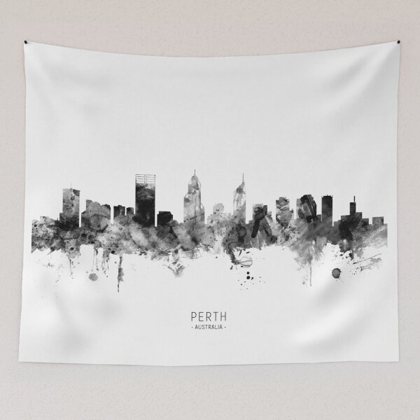 Artikelvorschau, Perth Australia Skyline entworfen und verkauft von ArtPrints.