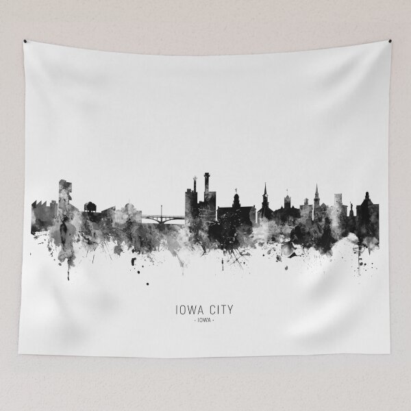 Artikelvorschau, Iowa City Iowa Skyline entworfen und verkauft von ArtPrints.