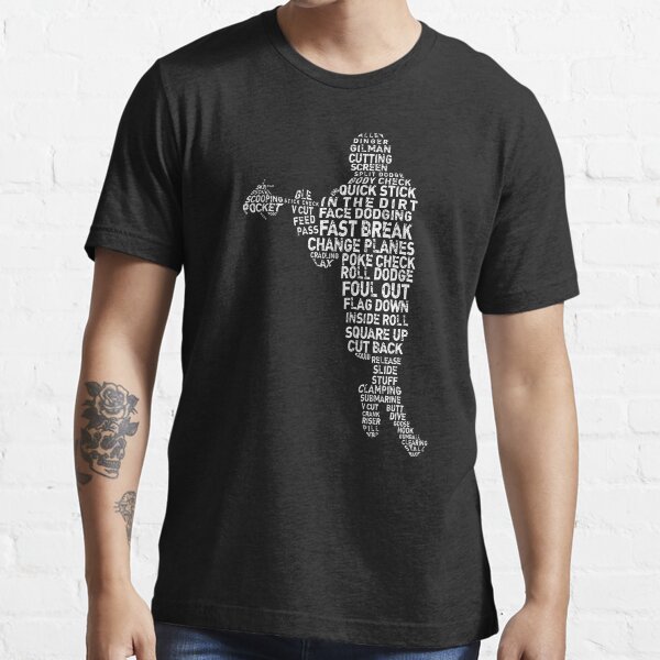Lacrosse Player, LAX Slang, Word Art Essential T-Shirt