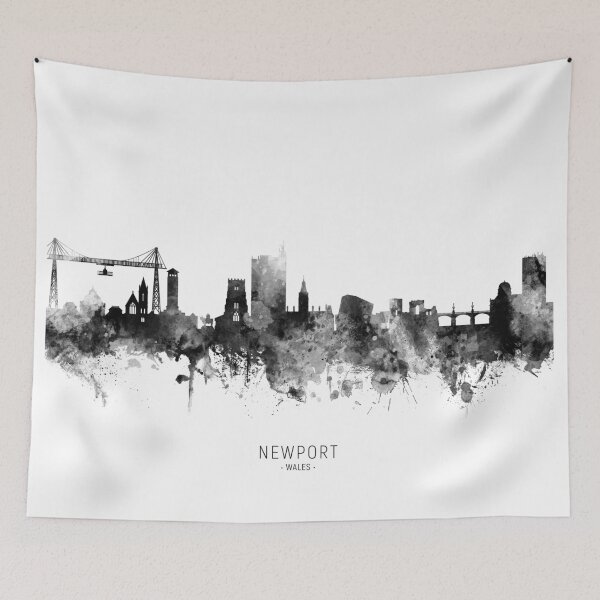 Artikelvorschau, Newport Wales Skyline entworfen und verkauft von ArtPrints.