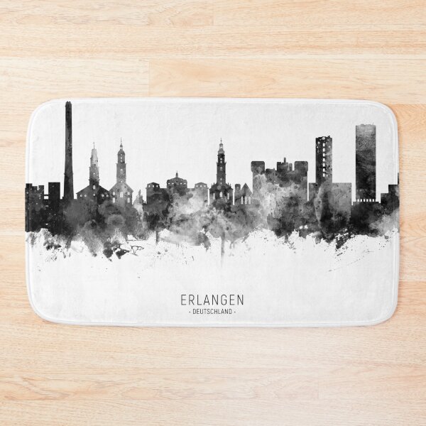 Item preview, Erlangen Germany Skyline designed and sold by ArtPrints.