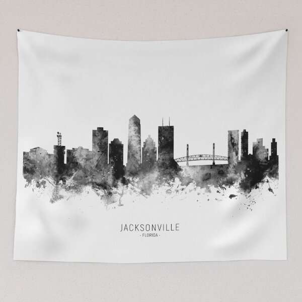 Item preview, Jacksonville Florida Skyline designed and sold by ArtPrints.