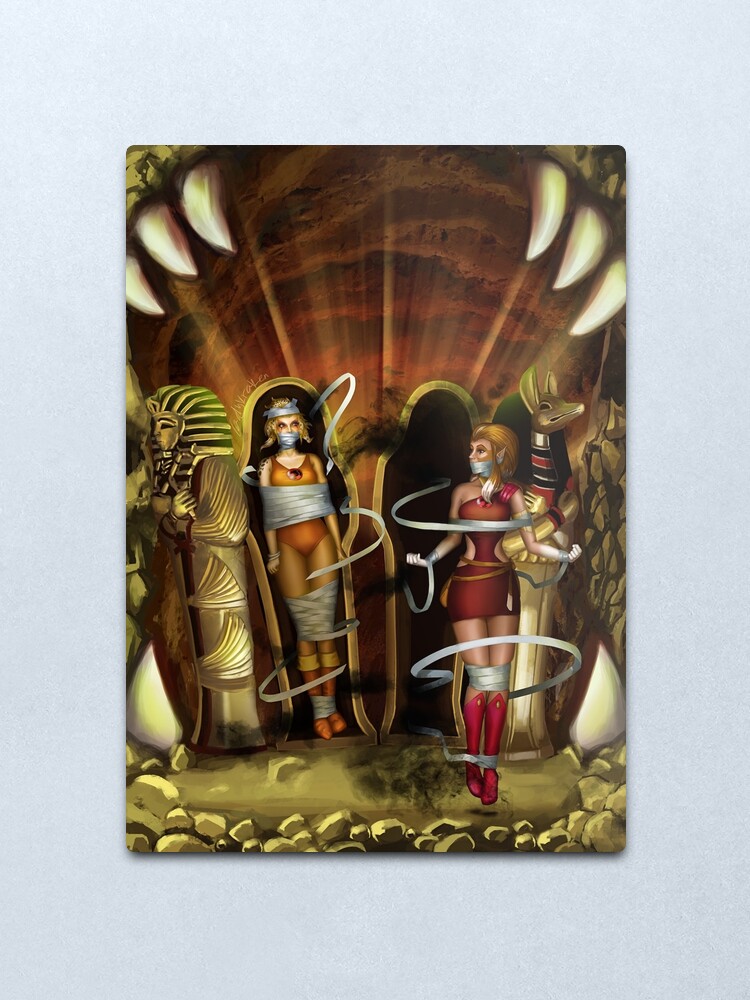 Alternate view of Trapped in the Pyramid Metal Print