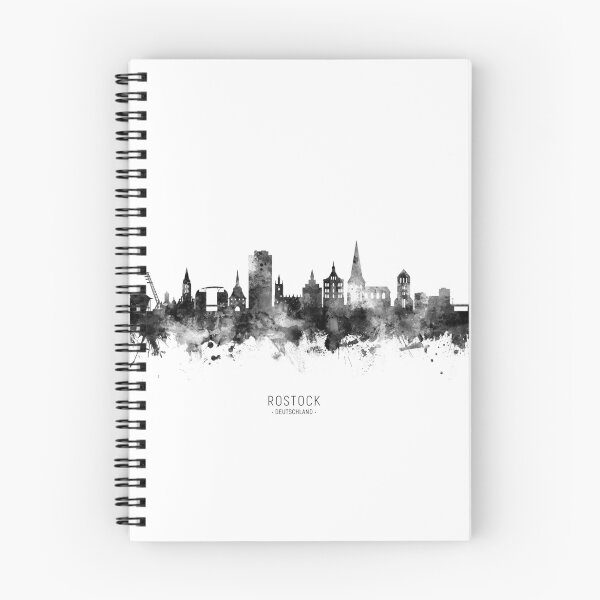 Item preview, Rostock Germany Skyline designed and sold by ArtPrints.