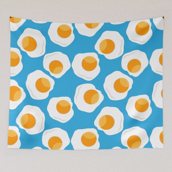 Item preview, eggs pattern in blue  designed and sold by mark ashkenazi.